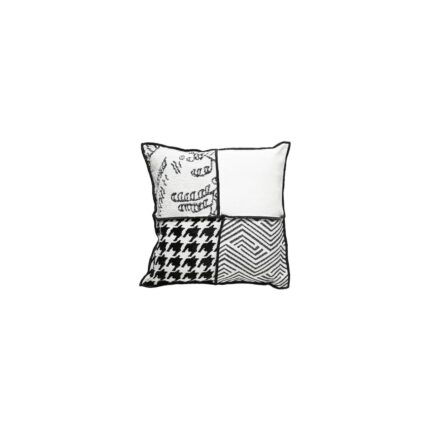 Mena Rise Concept Pam Kırlent Siyah Beyaz 45 x 45 cm - Görsel 3