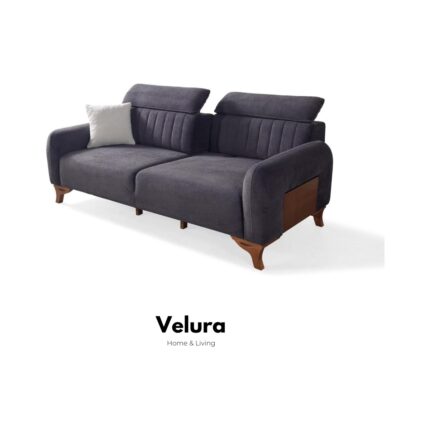 Velura Home & Living Azra Üçlü Kanepe & 3'lü Koltuk - Lacivert - Görsel 3