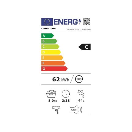 Misda Store Gpwm 81622 8 kg 1000 Devir Çamaşır Makinesi - Görsel 5