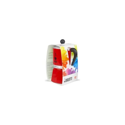 - Rainbow: 3 Cups Ocak Üstü Espresso Pişirici - 130ML - Kırmızı Renk - Alüminyum Gövde - Patentli Güvenlik Valfi - Tüm Ocak Türleri Için Uygundur (Indüksiyon Hariç) - Görsel 4