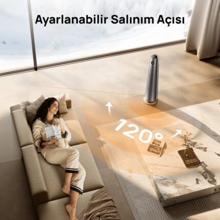 Dreo Solaris 718 Akıllı Elektrikli Isıtıcı – Sessiz Çalışma, Hızlı Isıtma, Enerji Tasarruflu Isı Kontrolü - Görsel 5