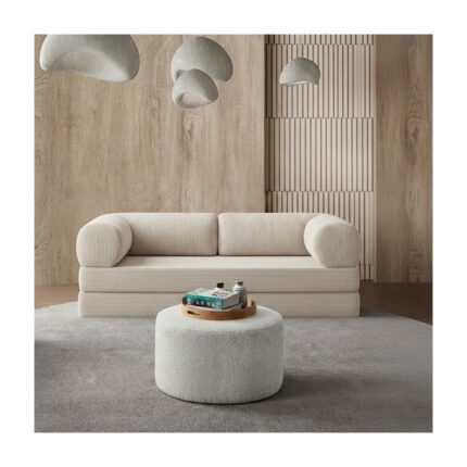 EVS Home 100X200 Kanepe: Yıkanabilir Fitilli Kadife Kumaş 50 Dns Bondex Sünger Koltuk Çok Amaçlı Aktivite Relax Koltuk - Görsel 3