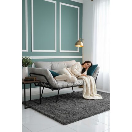 AVYNA Italy Style Premium Katlanır Yataklı Ikili Kanepe – Modern Mekanizmalı Çekyat Berjer Koltuk - Görsel 2