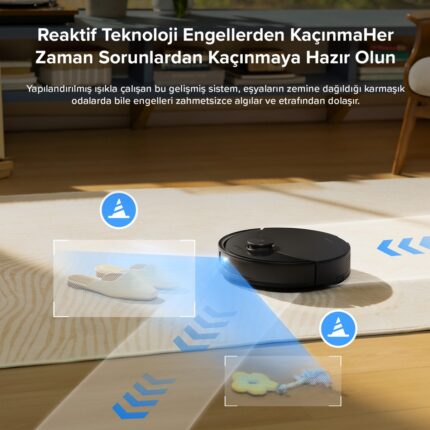 Roborock Q8 Max Pro Akıllı Robot Süpürge - Siyah - Görsel 5