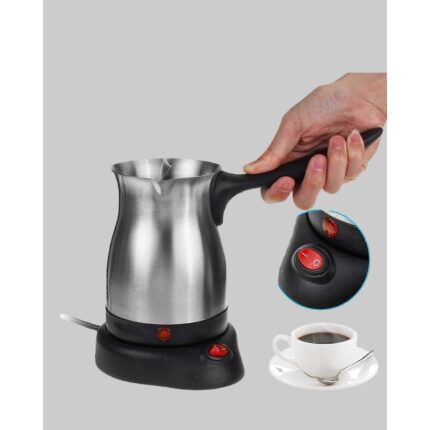Femina Trendy 800W Paslanmaz Elektrikli Cezve Gizli Rezistans ve Ergonomik Kulp - Görsel 2