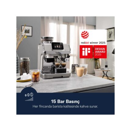 Delonghi La Specialista Prestigio Manuel Espresso Makinesi - Barista Tipi - Entegre Öğütücü +2kg Kahve EC9455 - Görsel 2