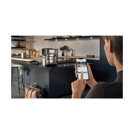 Siemens Wi-Fi Uzaktan Takip ve Kontrol  EQ700 Integral Premium Tam Otomatik Kahve Makinesi - Iselect Ekran - Home Connect - Inox Paslanmaz Çelik +2kg Kahve TQ713R03 - Görsel 5
