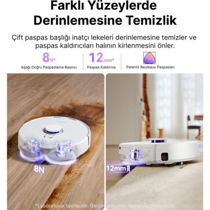 Narwal Freo Z10 Akıllı Robot Süpürge Beyaz,15.000PA Emiş Gücü - Görsel 5