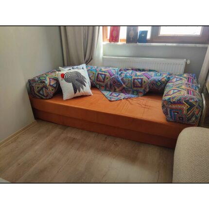 Pufymax Legom Yataklı Kanepe,üçlü Koltuk,çok Amaçlı Aktivite Koltuğu,90 x 200CM Modüler Kanepe,yer Yatağı - Görsel 5