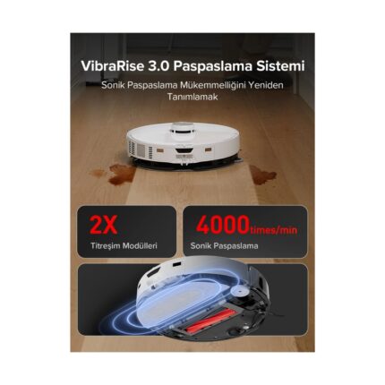 Roborock S8 Maxv Ultra Beyaz Çöp Istasyonlu Akıllı Robot Süpürge - Görsel 5